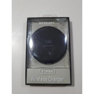 NEW Merkury Wireless Charger QI Certified‎ Black Charging Pad iPhone Samsung